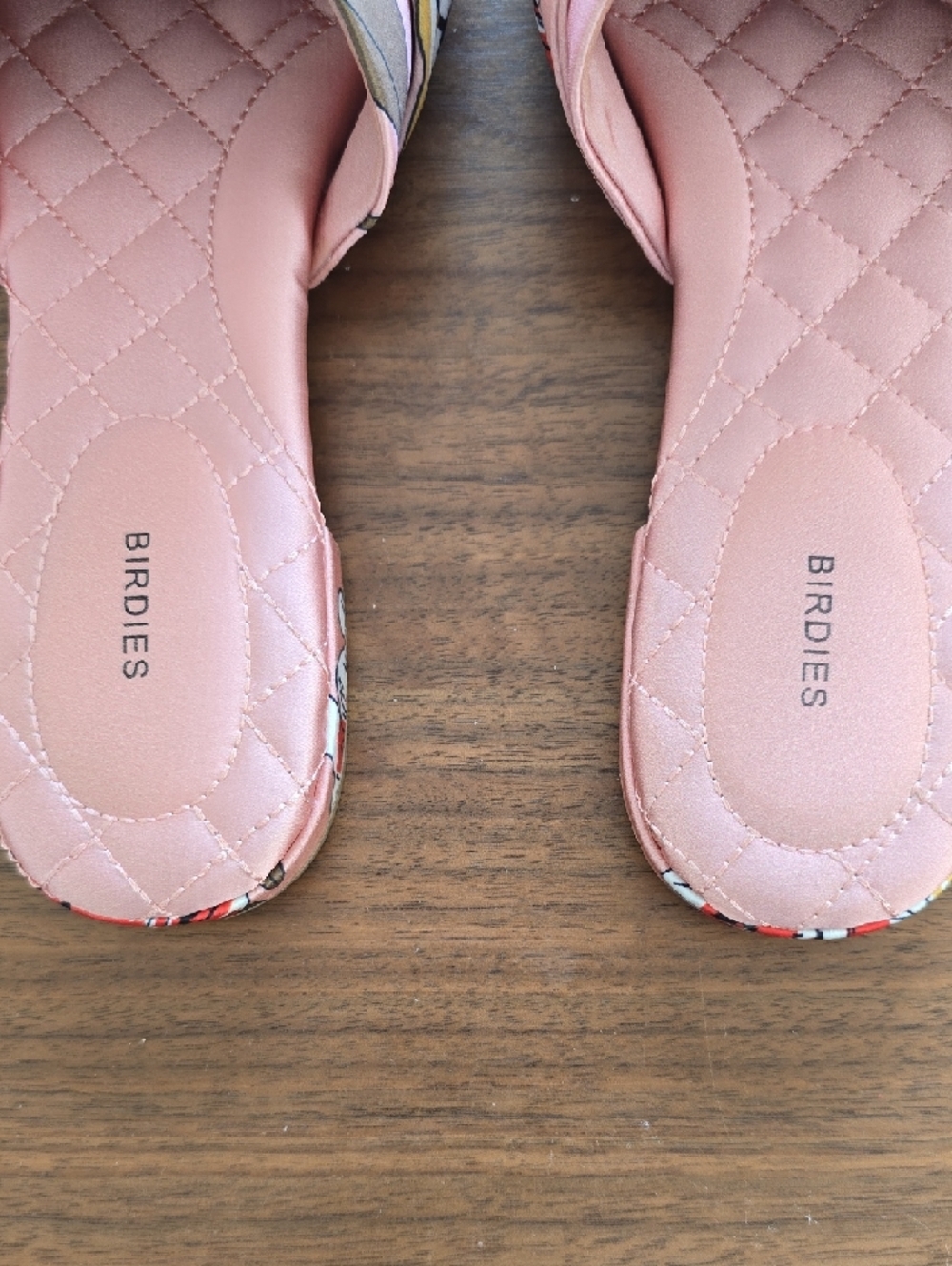 Birdies Pink Floral Knotted Slide Mules - Picture 2 of 8